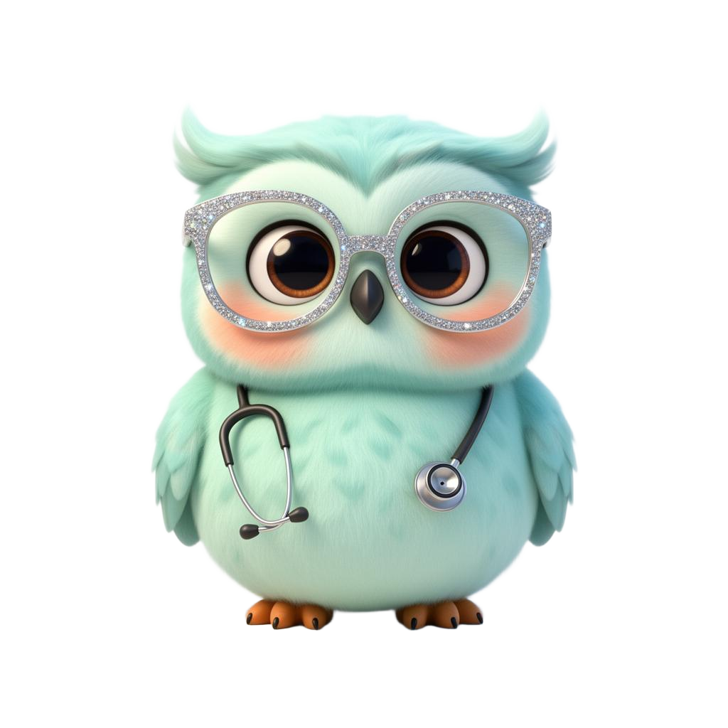 Dr. Hoot the Owl mascot for Investigator App