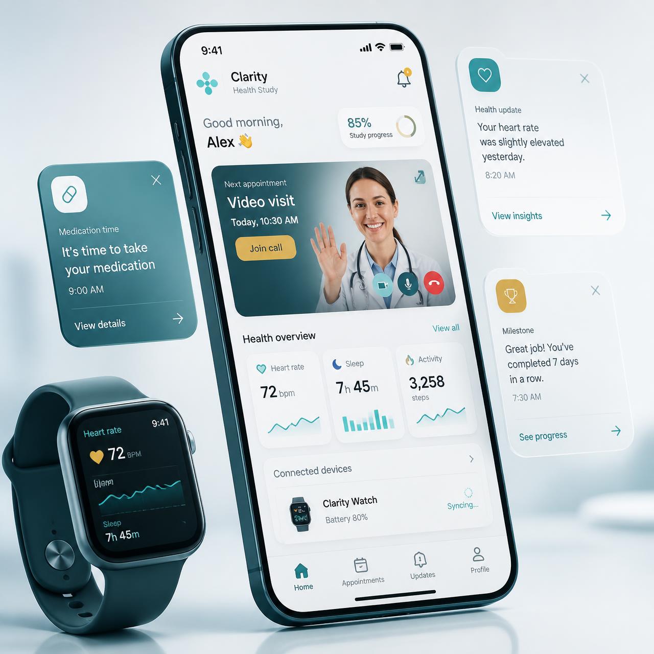 Mobile app with IoT integration